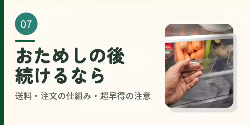 冷蔵庫に食材を収める手元のイメージ